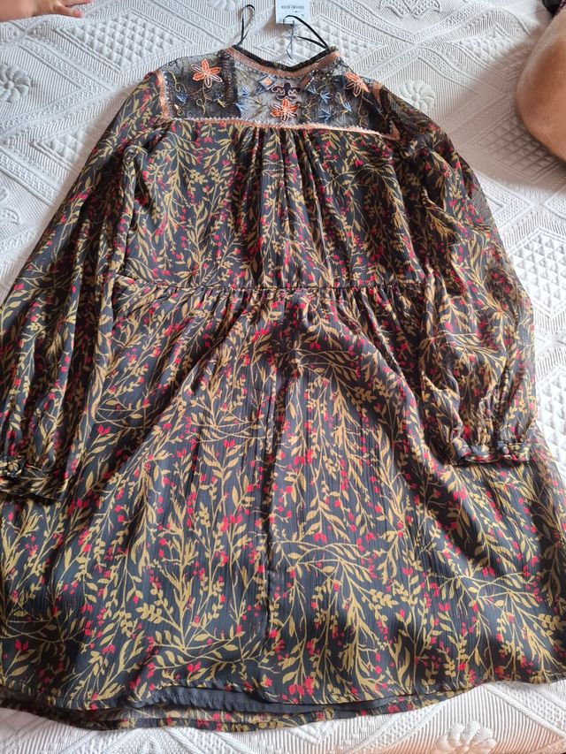 Vestido Zara S - Flores