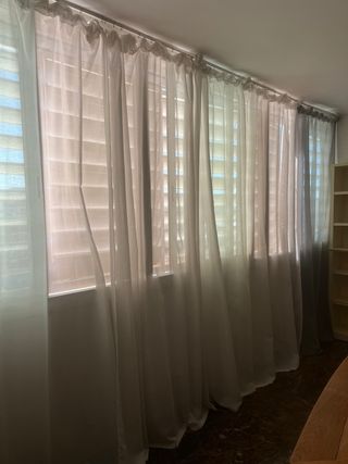 Cortinas blancas Ikea - 5 piezas