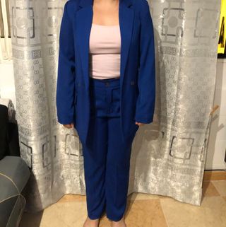 Traje azul mujer -S M