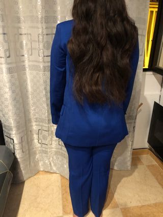 Traje azul mujer -S M