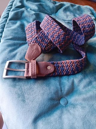Cintura uomo casual blu e marrone