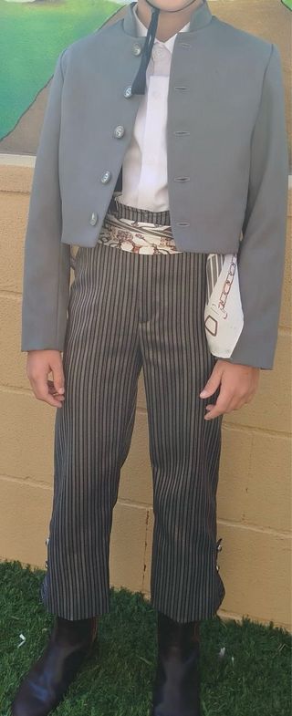 Traje campero niño - gris