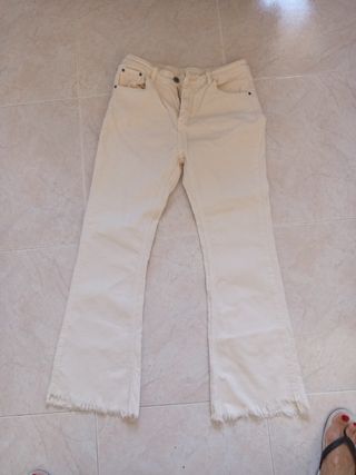 Pantalones pana beige