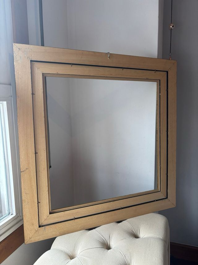 Marco decorativo de madera - dorado y marrón