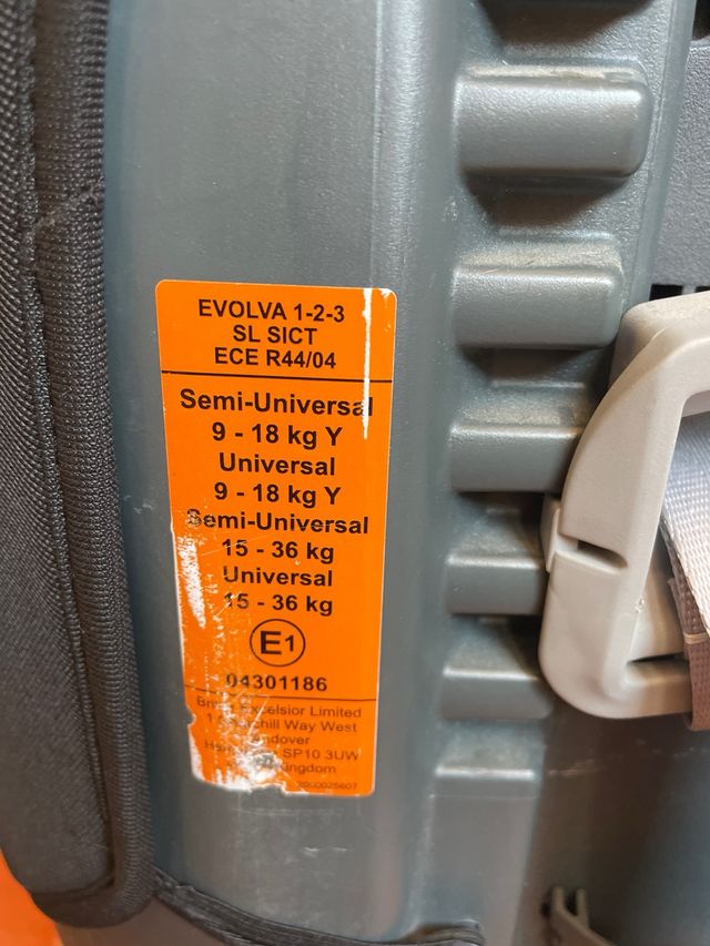 Silla Britax Römer Evolva 1-2-3