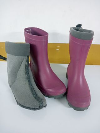Botas agua niña - Púrpura Gris