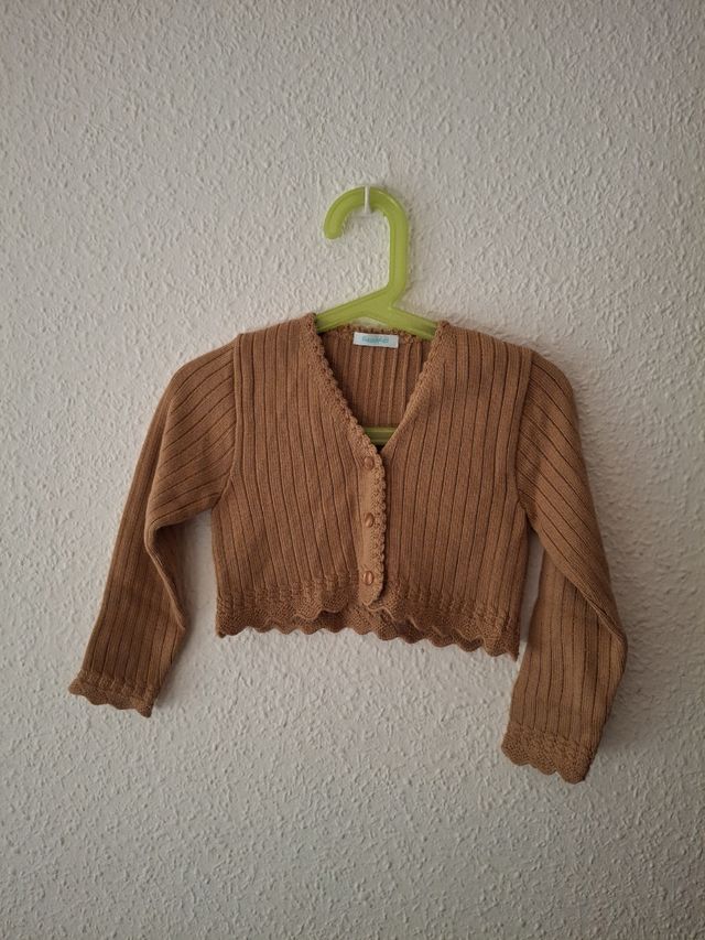 Jersey niña talla 5 - marrón. Marca Granlei.
