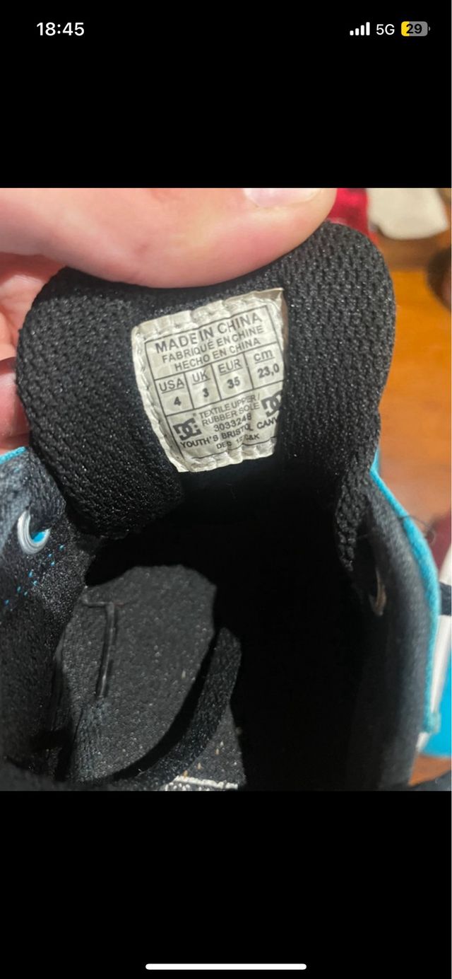 Zapatillas DC azules - Talla 35