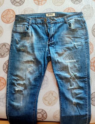 PANTALÓN JEANS AZUL CLARO - Talla XXL (48/58)