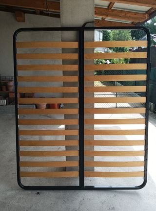 Rete letto matrimoniale doghe in legno