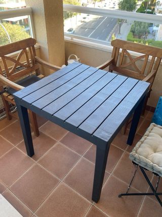 Mesa terraza exterior - marrón