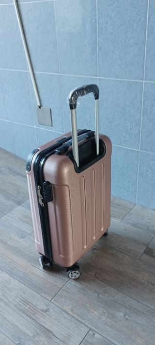 MALETA CABINA ROSA ORO 55x35x20 NUEVA 