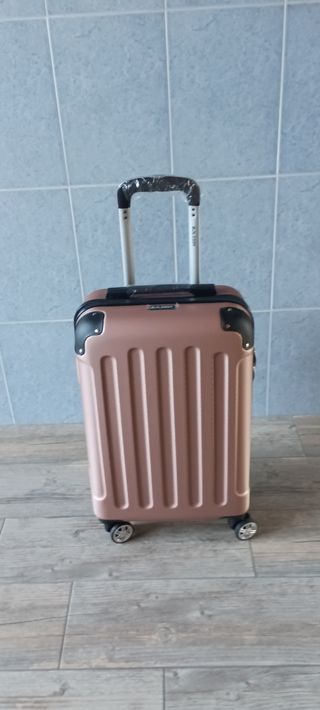 MALETA CABINA ROSA ORO 55x35x20 NUEVA 
