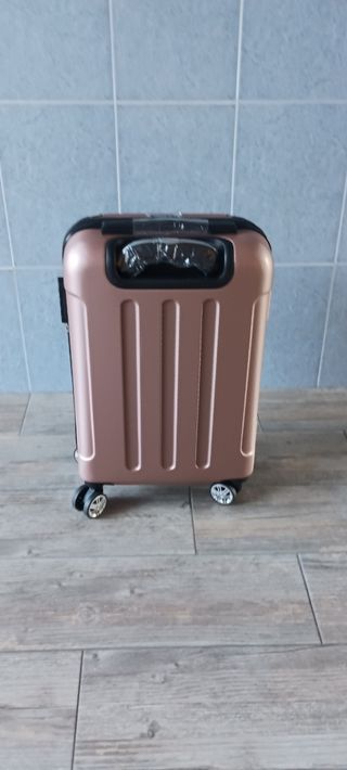 MALETA CABINA ROSA ORO 55x35x20 NUEVA 
