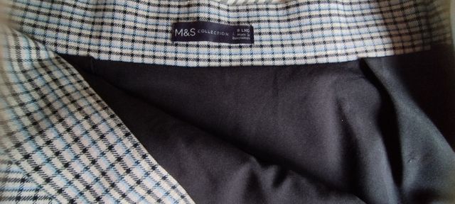 Falda cuadros gris-negro-azul