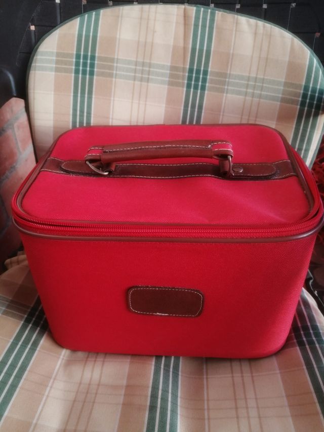 Neceser rojo viaje - Piel