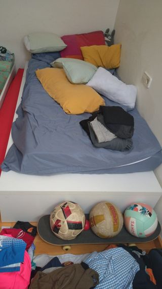 Cama Ikea 90cm blanca - juvenil