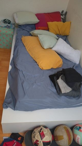 Cama Ikea 90cm blanca - juvenil