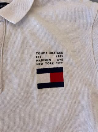 Polo Tommy Hilfiger Niño Blanco
