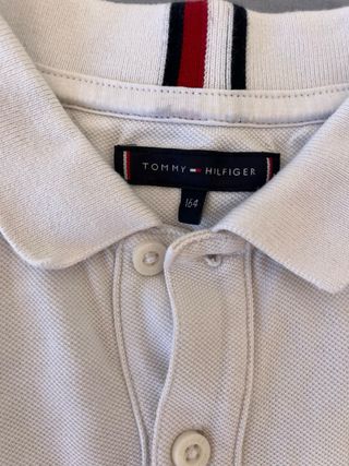 Polo Tommy Hilfiger Niño Blanco