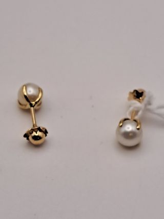 Pendientes perla oro 18K