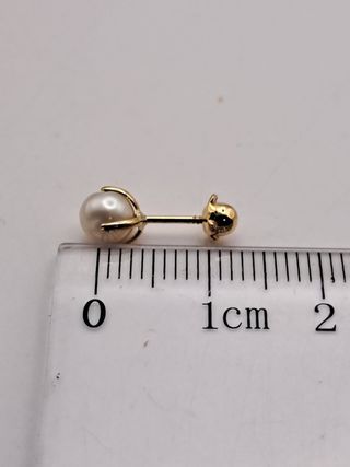 Pendientes perla oro 18K
