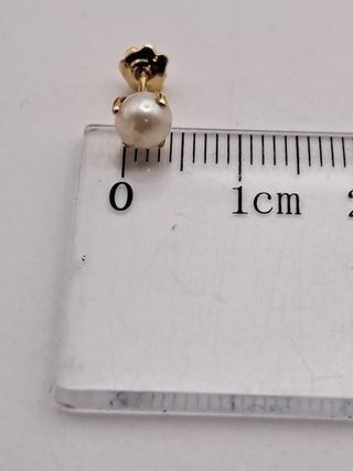 Pendientes perla oro 18K