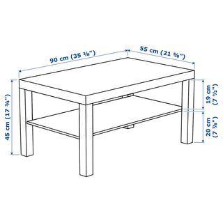 Mesa centro blanca - Decorada