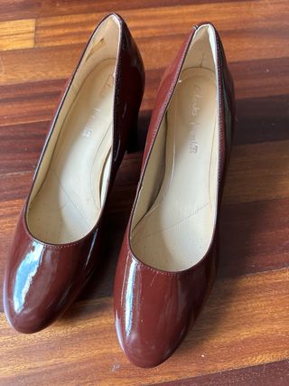Clarks Zapatos Marrón T38 Mujer