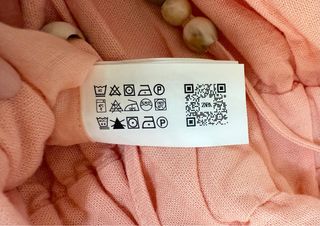 Top de lino, estilo boho, rosa salmón, XL, Zara