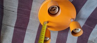 Lampada soffitto arancio 3 luci