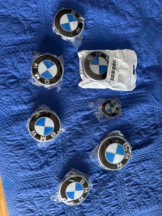 7 Emblemas BMW para capó,maletero llantas, volante