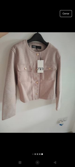 Chaqueta Zara M rosa - Nueva