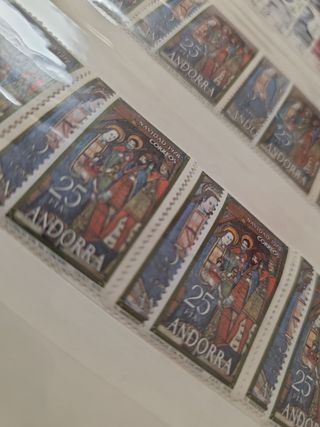 Sellos Andorra Navidad 1978 - 8x25+8x5 ptas. Spain