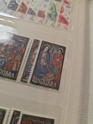 Sellos Andorra Navidad 1978 - 8x25+8x5 ptas. Spain