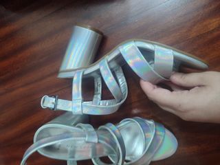 Sandalias New Look holográficas 37