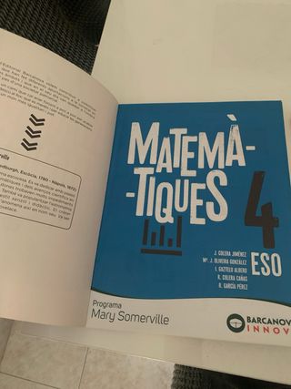 Mary Somerville 4 ESO. Matemàtiques