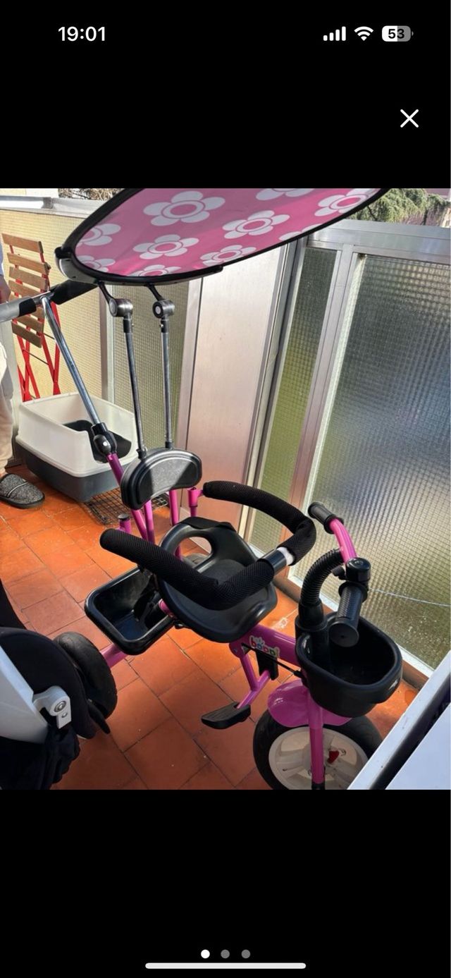 Triciclo  rosa