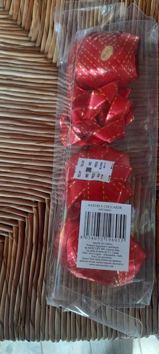 Nastri regalo Natale - rossi e oro