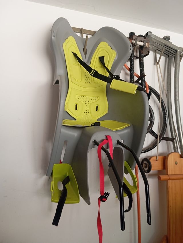 Silla bici niño - Gris/Verde