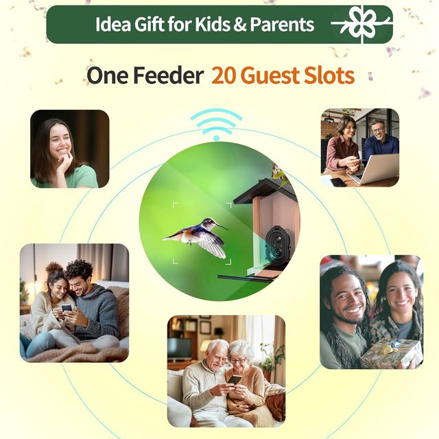COMEDERO PÁJAROS SMART 3L CÁMARA VISIÓN NOCTURNA