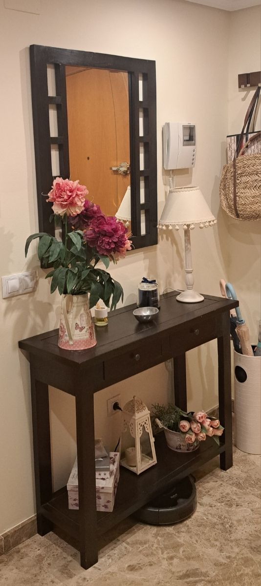 Recibidor madera - espejo