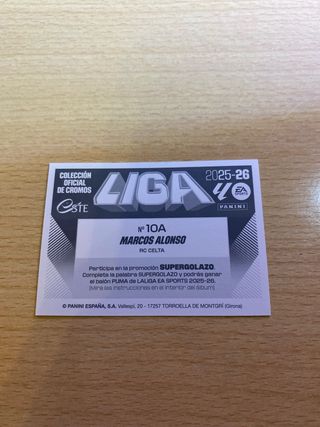 Cromo Liga Panini 2025-26
