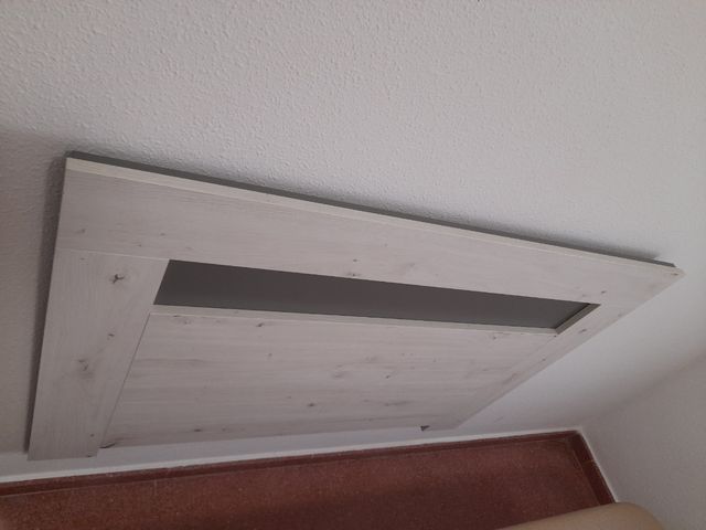 Cabecero cama blanco-gris