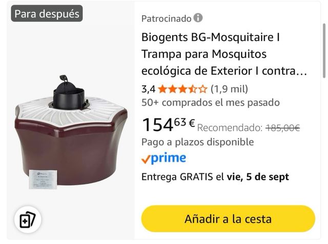 Trampa mosquitos Biogents