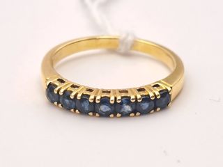 Anillo zafiro oro 18k - 