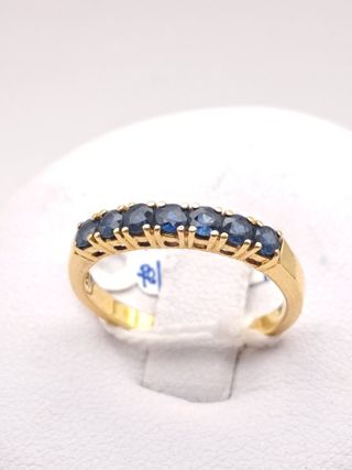 Anillo zafiro oro 18k - 