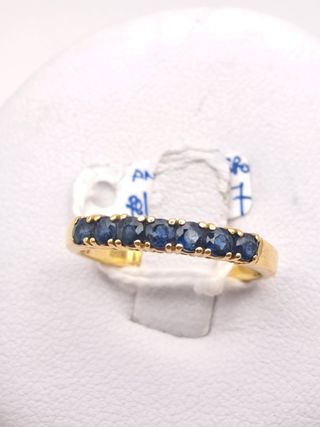 Anillo zafiro oro 18k - 