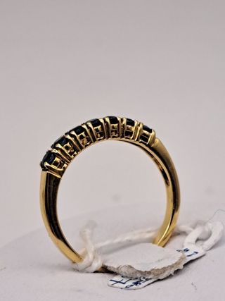 Anillo zafiro oro 18k - 