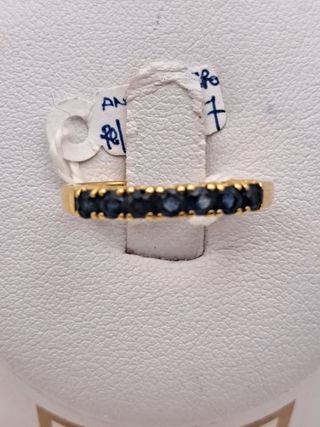 Anillo zafiro oro 18k - 